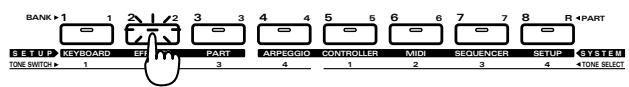 ROLAND JX-305 - Pressez le bouton PART correspondant à la partie que vous désirez enregistrer (la partir à enregistrer). - 1