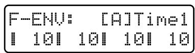 ROLAND JX-305 - Réglages de l'enveloppe de filtré - 3