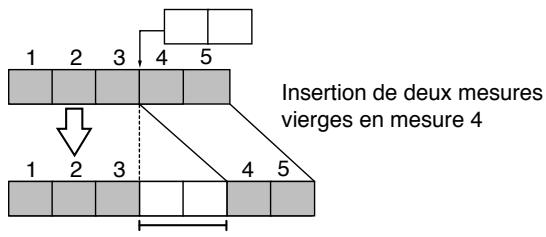 ROLAND JX-305 - Insertion de mesures vierges (Insert) - 1