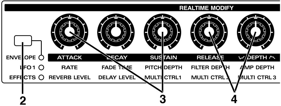 ROLAND JX-305 - Emploi de "LFO1" pour modifier le son - 1