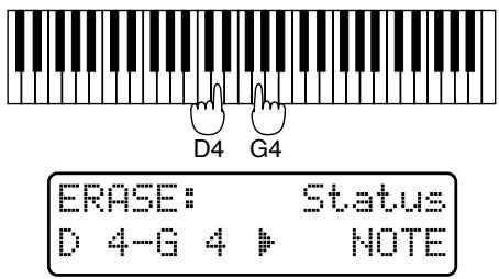 ROLAND JX-305 - Sélectionnez le type des données musicales que vous désírez effacer. - 1