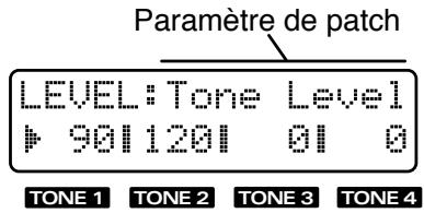 ROLAND JX-305 - Maintien de la différence relative entre tone lors de l'edition - 1