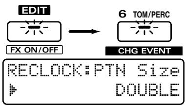 ROLAND JX-305 - Conversion des subdivisions d'un pattern (Reclock) - 2