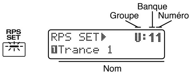 ROLAND JX-305 - En section DISPLAY, pressez [RPS SET]. - 1