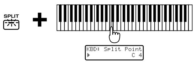ROLAND JX-305 - Changer le point de split - 1