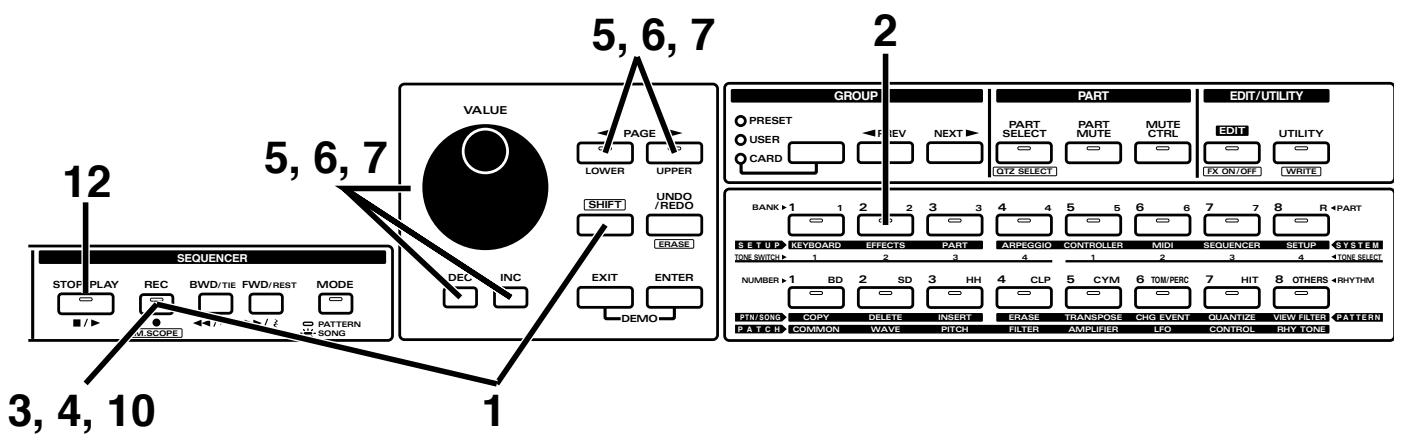 ROLAND JX-305 - Enregistrement de la base et des accords - 1