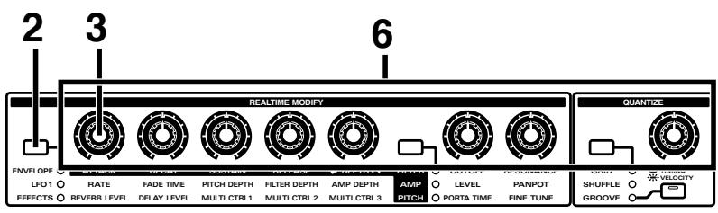 ROLAND JX-305 - Emploi de "reverb" pour apporder de la profondeur au son - 1