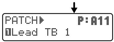 ROLAND JX-305 - Pressez [ENTER] pour returner au patch précédent. - 1
