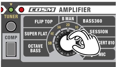 ROLAND MICRO CUBE BASS RX - Pressione o botão TUNER. - 1