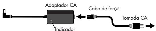 ROLAND MICRO CUBE BASS RX - Conectando o adaptor CA - 2