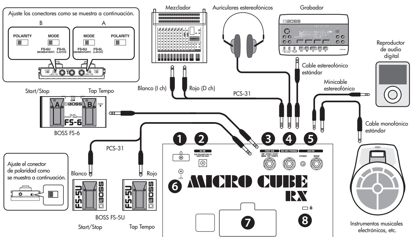ROLAND MICRO CUBE BASS RX - Paneltrasero - 1