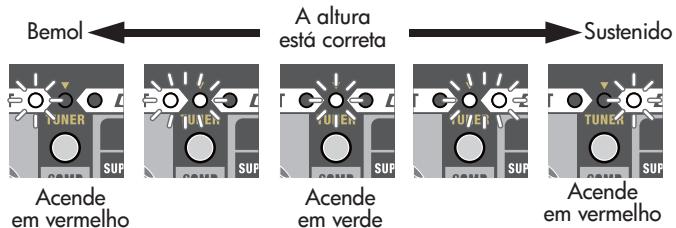 ROLAND MICRO CUBE BASS RX - Toque umaunjica nota na corda solta que você deseja afinar. - 1
