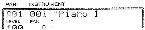 PART INSTRUMENT A01 A01 "Piano 1 LEVEL PAN : i a a a :