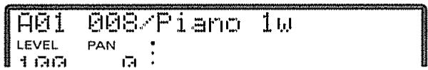 A01 008/Piano 1w LEVEL PAN : 1.00 A :