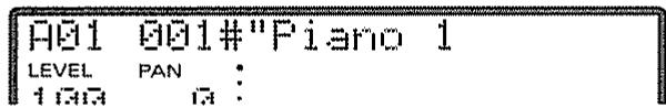 A01 001#"Piano 1 LEVEL PAN : I A4A I3 :