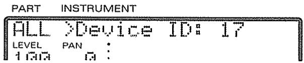PART INSTRUMENT ALL >Device ID: 17 LEVEL PAN :