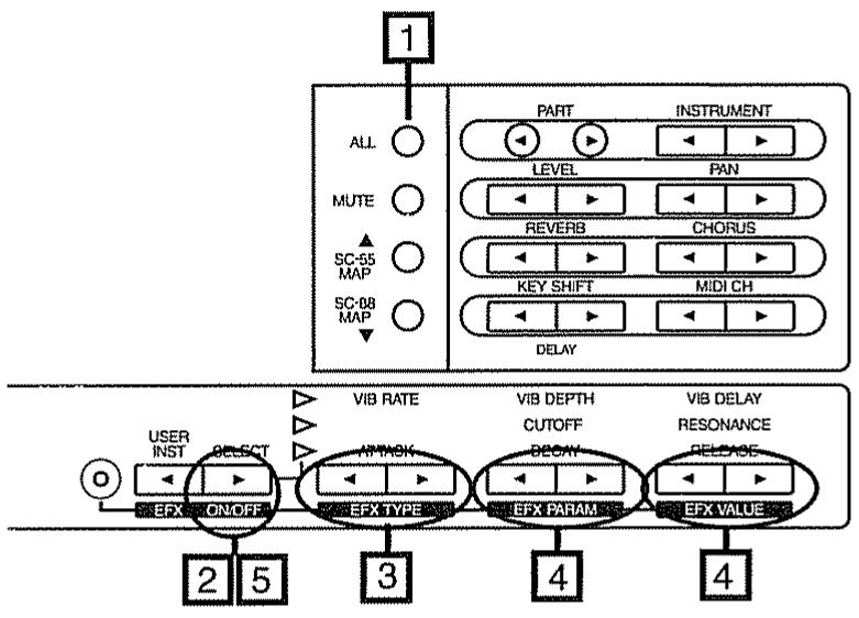 ROLAND SC-88 PRO - Procédure de réglage de l'égalisation - 3