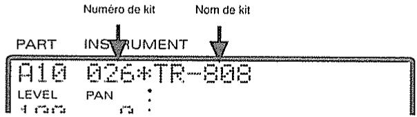 Numéro de kit Nom de kit PART INSTRUMENT A10 026*TR-808 LEVEL PAN :