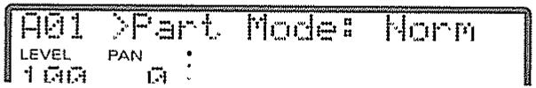 A01 Part Mode Norm LEVEL PAN : I/OA O :