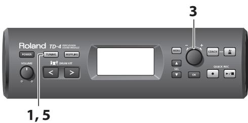Roland TD-4 PRODUCTION ROLLAND REC.1 POWER TURBING MATERIALS 1, 5 3 OK SELL QUICK REC.