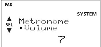 ROLAND TD-4 - Appuyez sur le bouton [MENU] pour qu'il s'allume. - 6