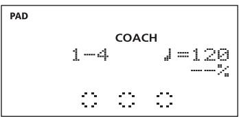 PAD COACH 1-4 J=120 ---% ◇ ◇ ◇