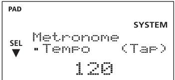 ROLAND TD-4 - Appuyez sur le bouton [MENU] pour qu'il s'allume. - 3