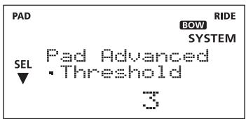 PAD BOW RIDE SYSTEM SEL Pad Advanced Threshold 3
