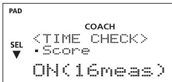 PAD COACH • Score SEL ▼ ON(16meas)