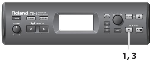ROLAND TD-4 - Enregistrement - 1
