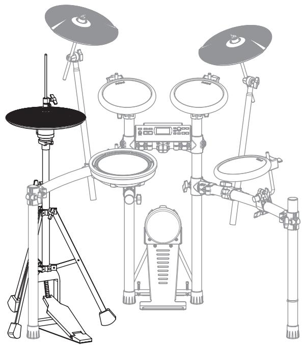 ROLAND TD-4 - Utilisation du charleston VH-11 - 1