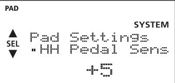 ROLAND TD-4 - Réglage de la sensibilité du pad - 1