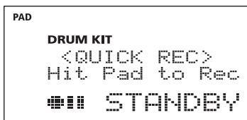 ROLAND TD-4 - Appuyez sur le bouton [ ● ] (Rec). - 1
