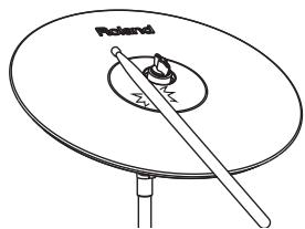 ROLAND TD-4 - Frappe sur le dôme (CY-12R/C, CY-15R) - 1