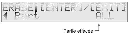 ERASEI [ENTER]/[EXIT] 4 Part ALL Partie effacée ↑