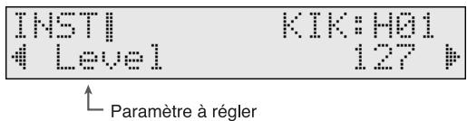 INSTI 4 Level KIK:H01 127 Paramètre à régler