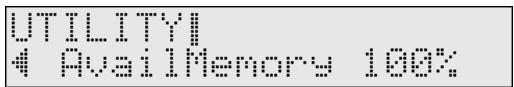UTILITY 4 AvailMemory 100%