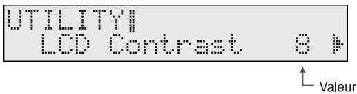 UTILITY! LCD Contrast 8 # Valeur