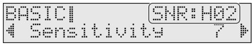 BASICI SNR: H02 4 Sensitivity = ? 4