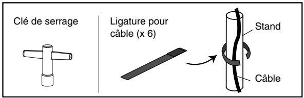 Clé de serrage Ligature pour câble (x 6) Stand Câble
