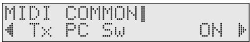 MIDI COMMON! Tx FC SW ON