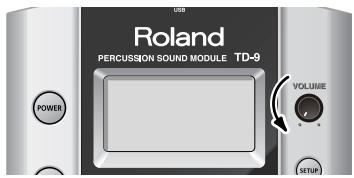 USB Roland PERCUSSION SOUND MODULE TD-9 POWER VOLUME HTM10