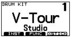 DRUM KIT 1 V-Tour Studio INST FUNC X=100=3