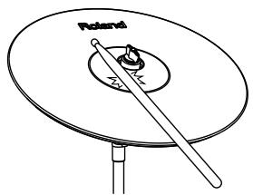 ROLAND TD-9KX - Frappe sur le dôme (CY-12R/C, CY-15R) - 1