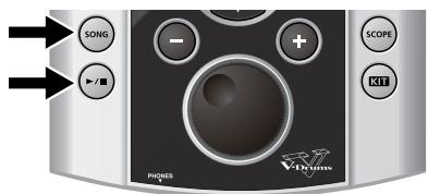 SONG + - SCOPE KEY V-Drums