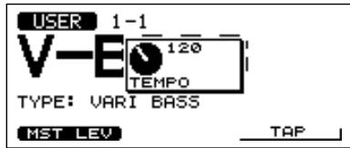 ROLAND V-BASS - Réglage du tempo et de la tonalité du morceau à jour - 6