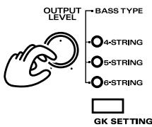 ROLAND V-BASS - Réglage du volume - 1