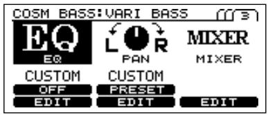 ROLAND V-BASS - Réglages COSM BASS - 5