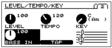 ROLAND V-BASS - Réglage du niveau du micro normal - 2