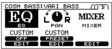 ROLAND V-BASS - Réglage du niveau relatif - 3